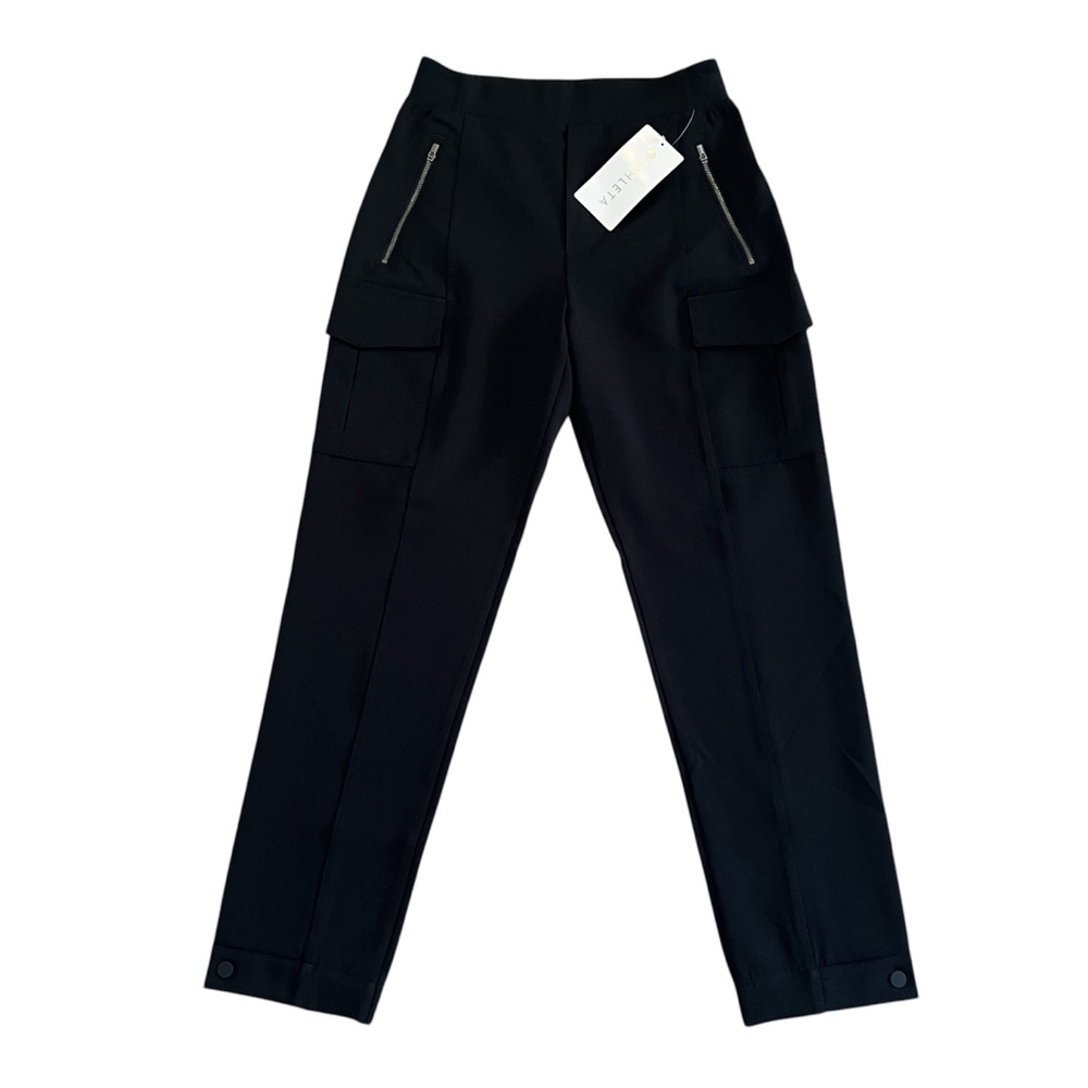 Athleta Endless High Rise Cargo Black Pull-On Pant Quick Dry Breathable Womens 2